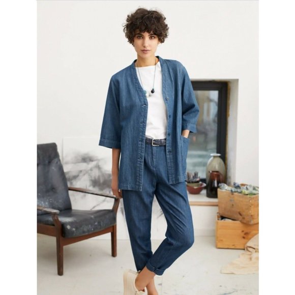 Seasalt Cornwall Tops Seasalt Cornwall Womens Blue Denim Capstone